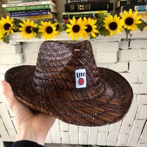 Miller Lite Straw Cowboy Hat